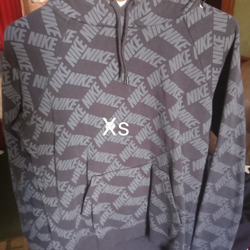 Nike Charcoal All-Over Print Hoodie